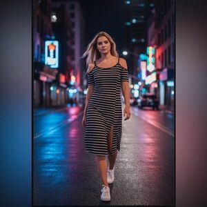 Exist cold shoulder dress size Medium, new with tags